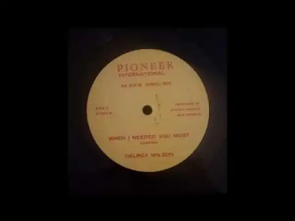Delroy Wilson - When I Needed You Most (12 inch disco mix)